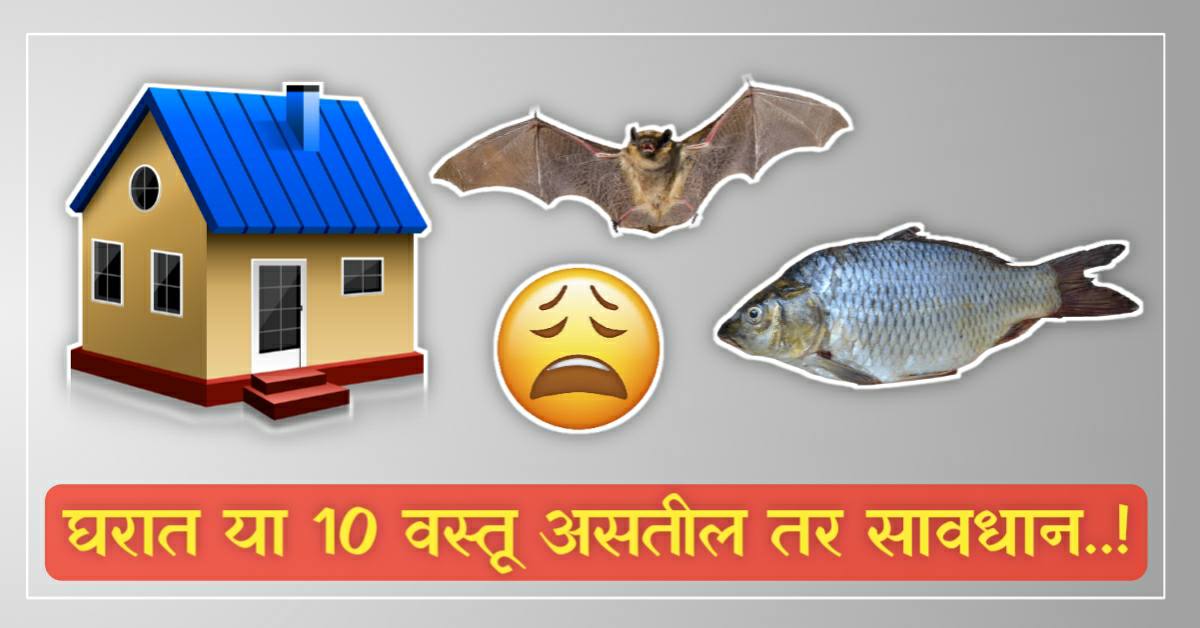 ज्या घरात असतात या १० वस्तू तिथे पैसा आणि सुख कधीच टिकत नाही..!
