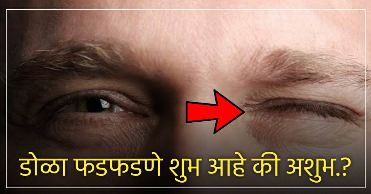 डोळा फडफडण्याचे नेमके काय आहेत संकेत.? माणूस करोडपती होतो कि भिकारी..?
