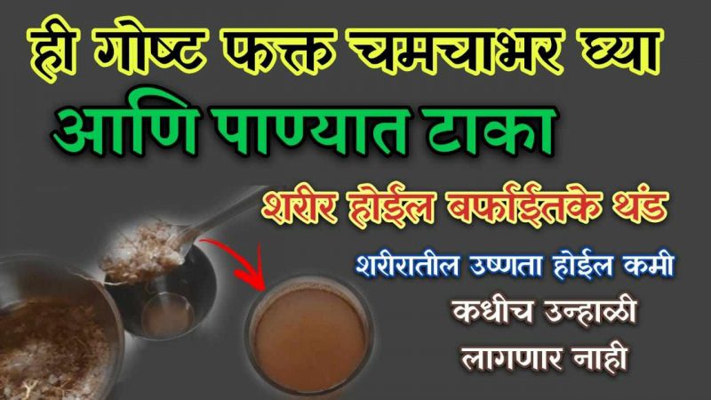 फक्त १ चमचा आणि शरीरातील उष्णता लगेचच कमी; उन्हाळी लागणे, हातापायाला मुंग्या येणे होईल बंद.!