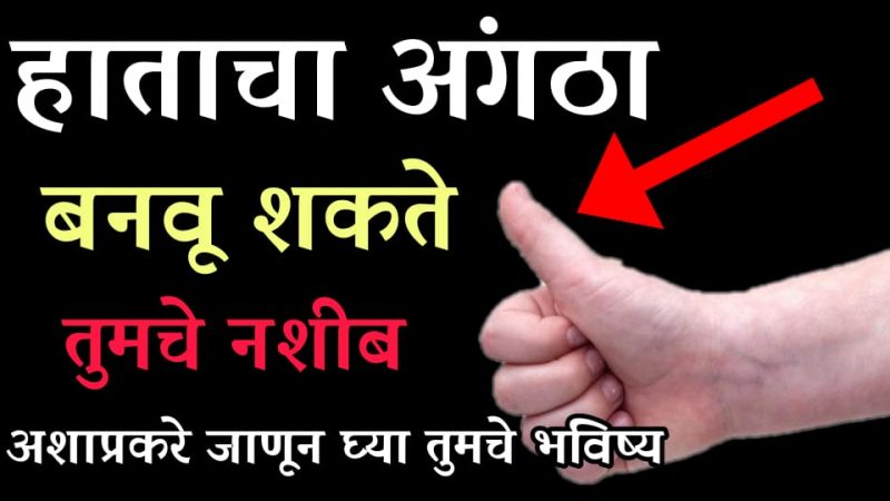 हाताचा अंगठा उघडेल तुमचे सर्व रहस्य; अंगठ्याच्या मदतीने तुम्हीही ओळखू शकता तुमचे भविष्य.!