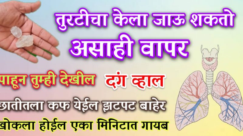 तुरटीचा असा वापर पाहून तुम्ही दंग व्हाल; छातीतील कफ निघेल चुटकीत बाहेर, एकदा नक्की करा याचा वापर.!