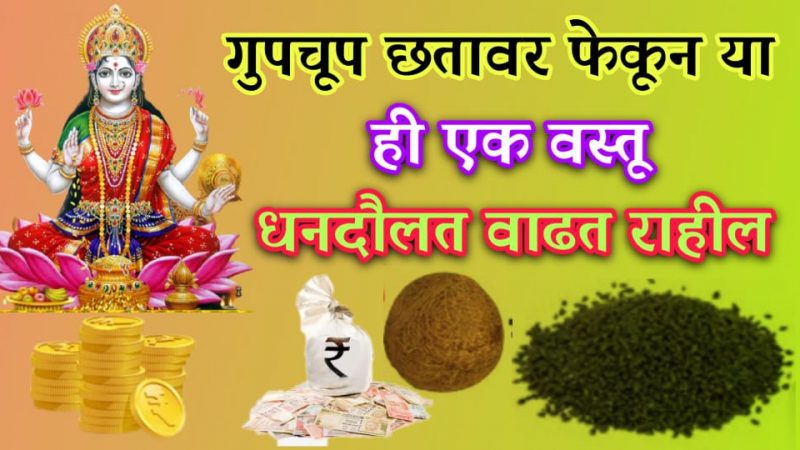 गुपचूप घराच्या छतावर फेका हि १ वस्तू; घरातील नकारात्मक ऊर्जा नाहीशी होऊन मिळतील खूप सारे आशीर्वाद.!