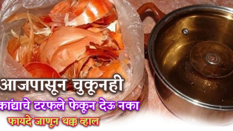 कांद्याच्या सालीचा करा असा वापर; त्याचे होणारे चत्मकारिक फायदे बघून तुम्हीसुद्धा दंग व्हाल.!