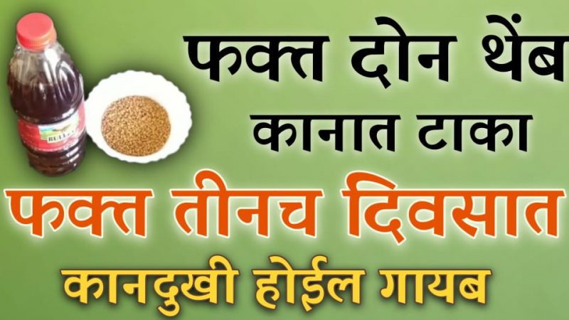 याचे फक्त २ थेंब रोज कानात टाका; कानाची कोणतीही समस्या असुद्या कायमची बंद होईल.!