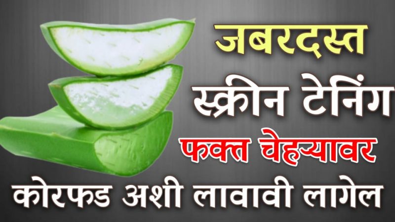 कोरफड आणि व्हिटॅमिन इ चेहऱ्यावर अशाप्रकारे लावा; चेहरा इतका उजळेल कि लोक पाहातच राहतील.!