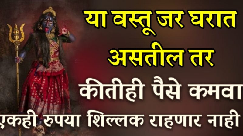 या वस्तू जर घरात असतील तर कितीही पैसे कमवा हातात थांबणारच नाही, लगेच कराव्यात या काही गोष्टी.!